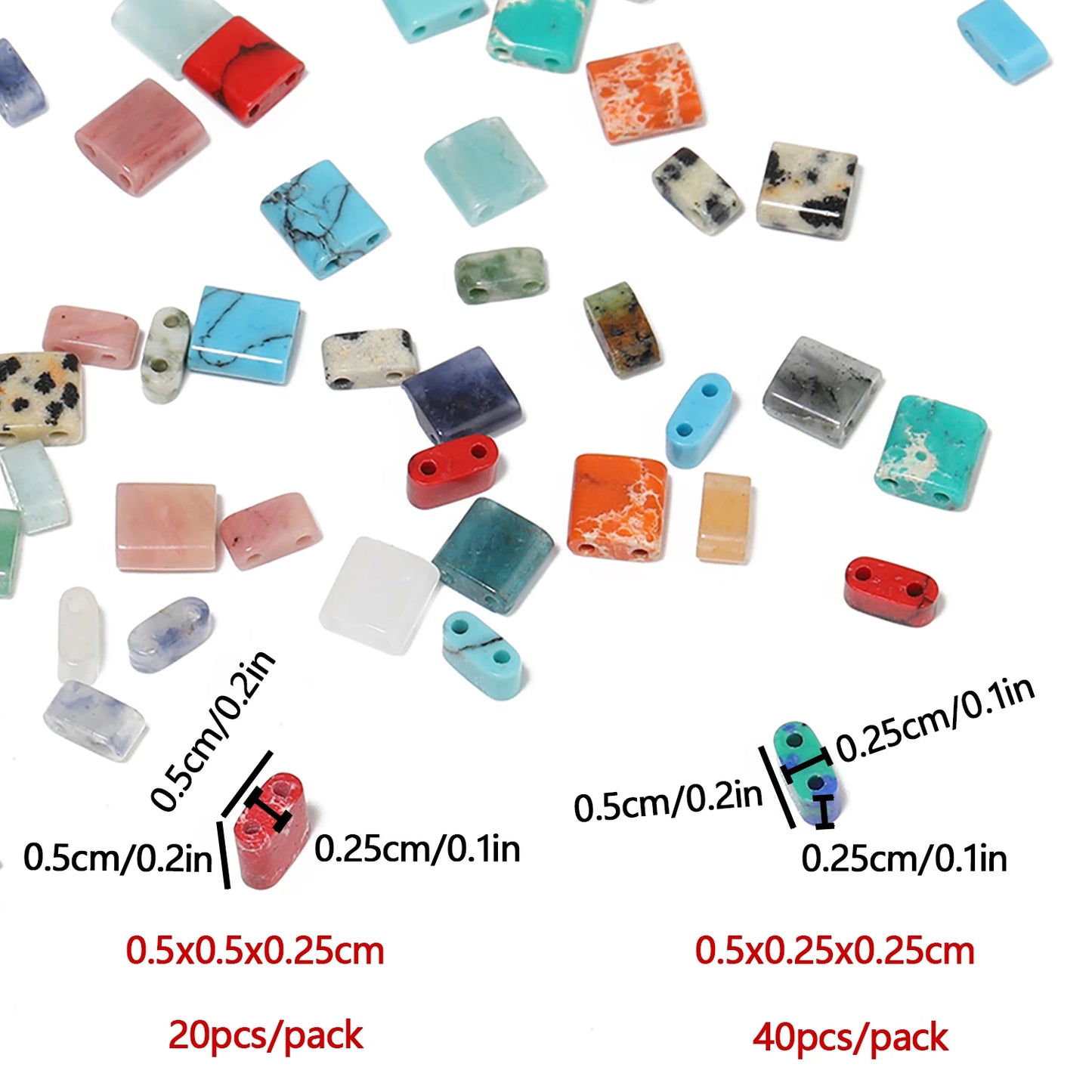 Naturstein Zwei Loch Perlen Doppellöcher Tigerauge Sediment Jaspis Rechteck Perlen für Handarbeit DIY Böhmen Armband Schmuck