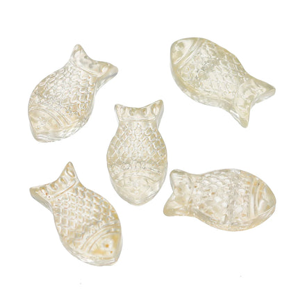10 teile/los Allmähliche Kleine Goldfisch Glas Perlen Kristall Tschechische Spacer Perlen Für DIY Schmuck Machen Halskette Handgemachte Accessoires
