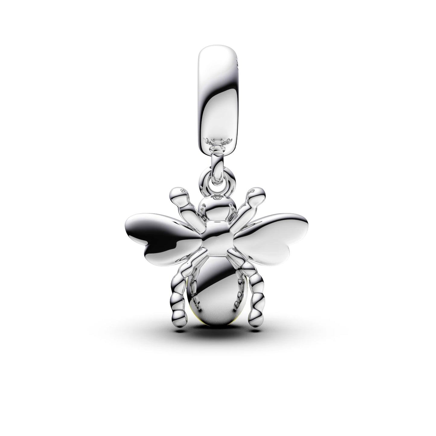 Manyilus S925 Silber gestreifter Hummel-Charm für Original-Armband, süßer Insekt-Schmuck, Anhänger, DIY-Garten-Geschenk für Sie
