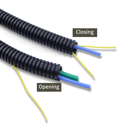 1/5M PP Isolierte Rohr 7,5mm-25mm Auto Linie Rohr Kabelbaum Threading Kunststoff split Draht Webstuhl Schutz Hülse