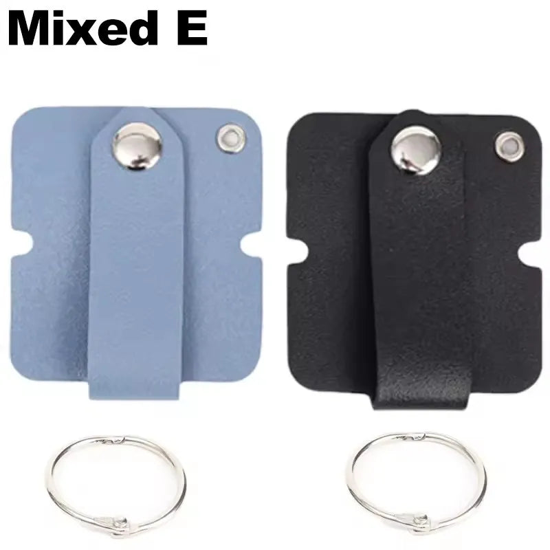 Leder-Kabelclip mit Schlüsselring, Kopfhörerkabelhalter, Schnalle, Kabelaufwicklung, Kabeldraht-Organizer für Telefon, USB-Ladegerät, Datenleitungen