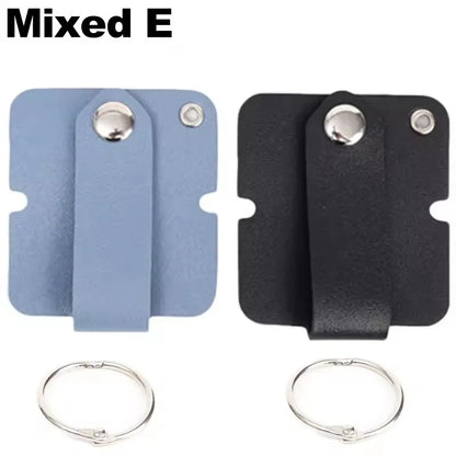Leder-Kabelclip mit Schlüsselring, Kopfhörerkabelhalter, Schnalle, Kabelaufwicklung, Kabeldraht-Organizer für Telefon, USB-Ladegerät, Datenleitungen