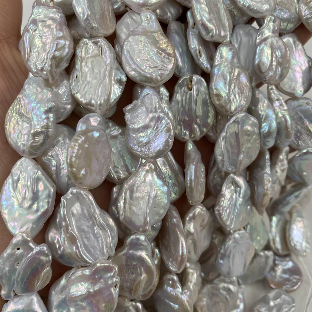 Natürliche Süßwasser perle große geformte Perle lose Abstands perlen für Schmuck machen DIY Halskette Armband Ohrringe Zubehör