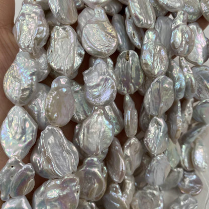 Natürliche Süßwasser perle große geformte Perle lose Abstands perlen für Schmuck machen DIY Halskette Armband Ohrringe Zubehör