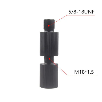 HPA Scuba M18*1.5 zu 5/8-18UNF Schwarz Aluminium Luftflaschenanschluss Konvertierungs-Gewindeadapter Regler CO2 Station Zubehör