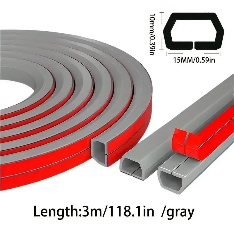 1 Rolle 300 cm Kabelmanagement-Hülle - Selbstklebende PVC-Kabelabdeckung für Wand & Boden, Isolierte Kabelabdeckung