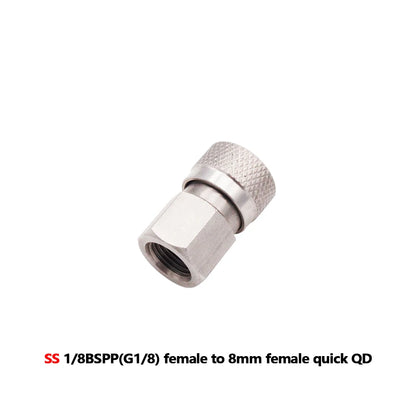 HPA GAS Foster Quick Disconnect AIR CO2 QC02 M10 NPT BSP G1/8" Füllnippel Stecker/Buchse Adapter Kopplerstecker 8mm