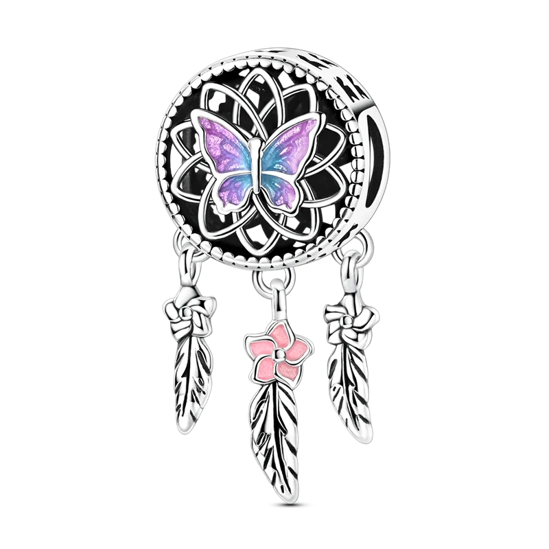 925 Silber Charms Original Design Blaue Augen Zirkon Katze Hund Perle Herz Charme DIY Fit Armband Für Frauen Hochzeit Schmuck Geschenk
