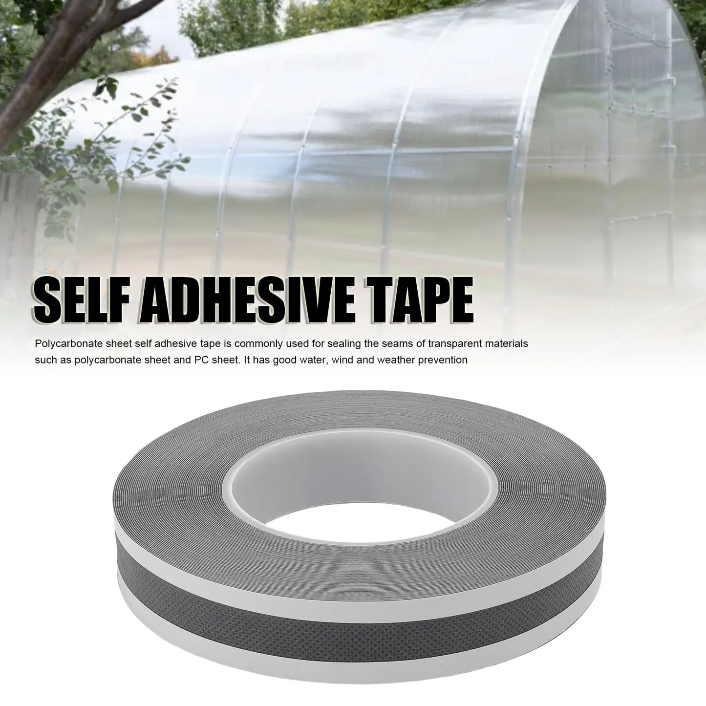 Solarpanel Selbstklebendes Band Vliesstoff für Polycarbonat-Paneelmontage 25mm Breite 20m Länge Solarpanel Klebeband