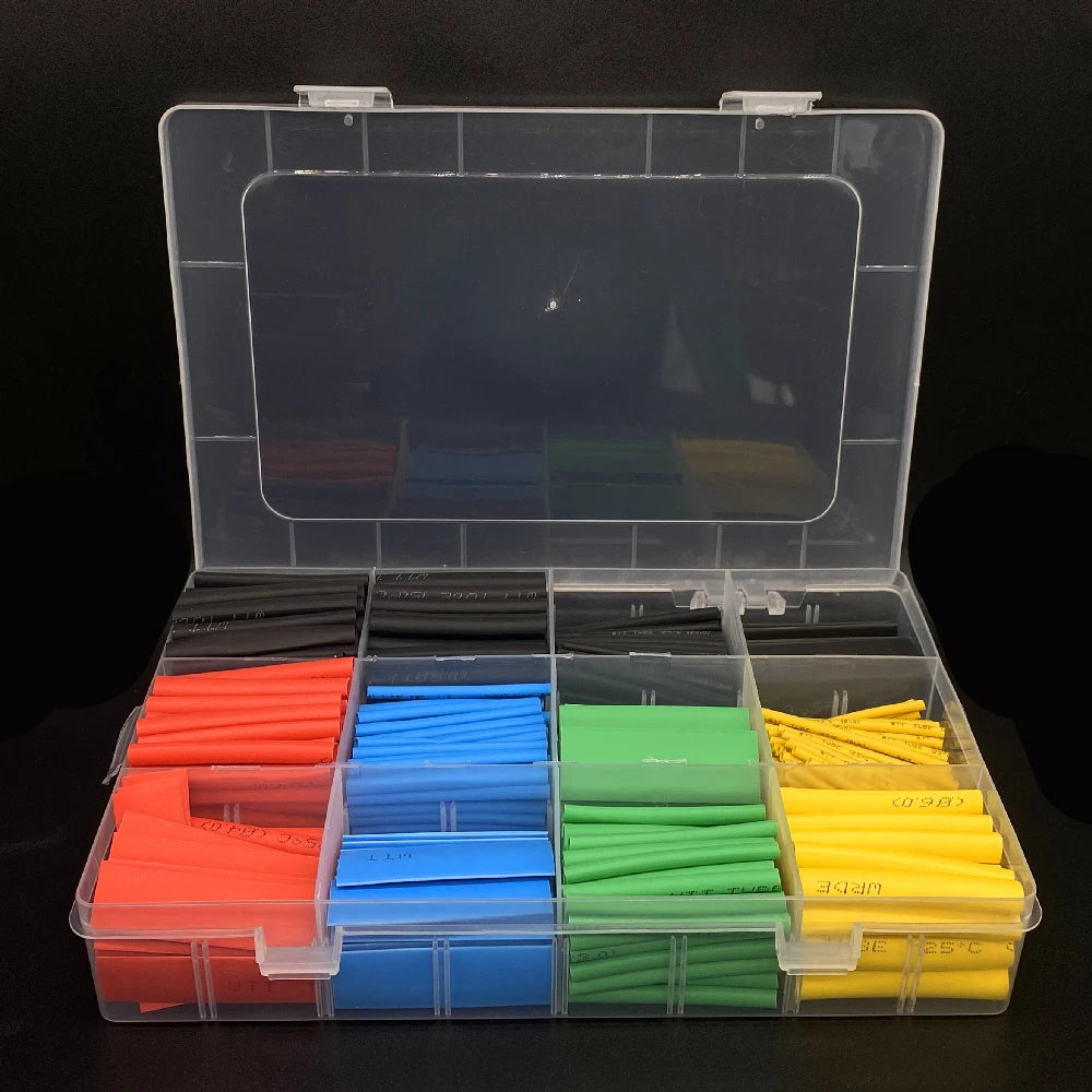164-750-teiliges Schrumpfschlauch-Set, hitzebeständig – Isolierhülse für elektrische Kabel, Schrumpffolie