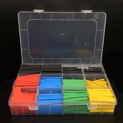 164-750-teiliges Schrumpfschlauch-Set, hitzebeständig – Isolierhülse für elektrische Kabel, Schrumpffolie