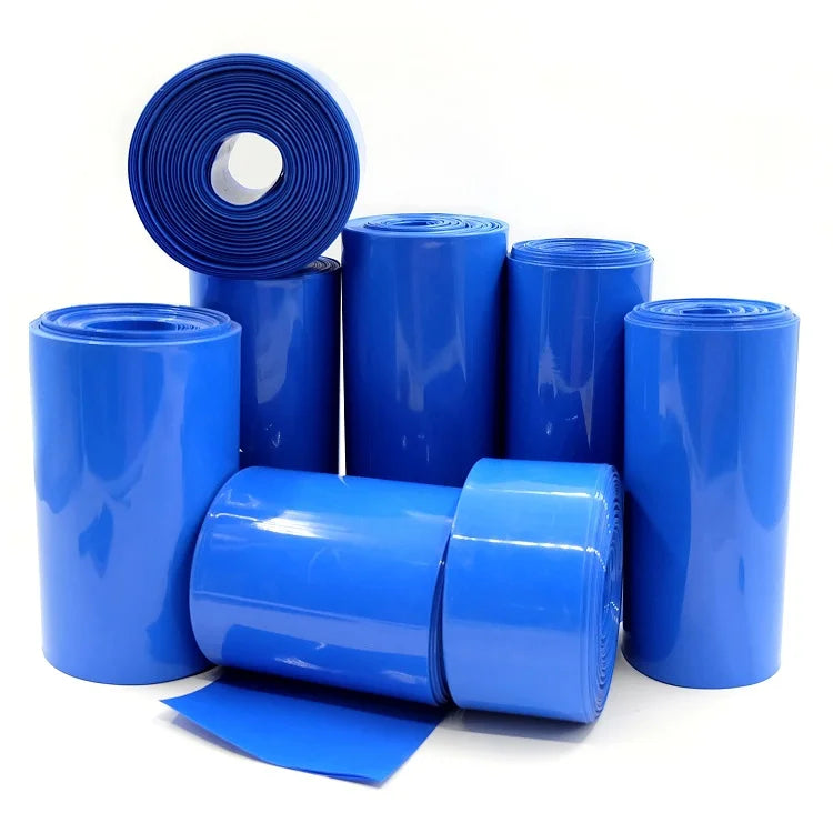 305/5m PVC-Schrumpf schlauch 580 Lipo-Akku mm ~ mm isolierte Schutz folie Lithium-Gehäuse Kabel hülle blau