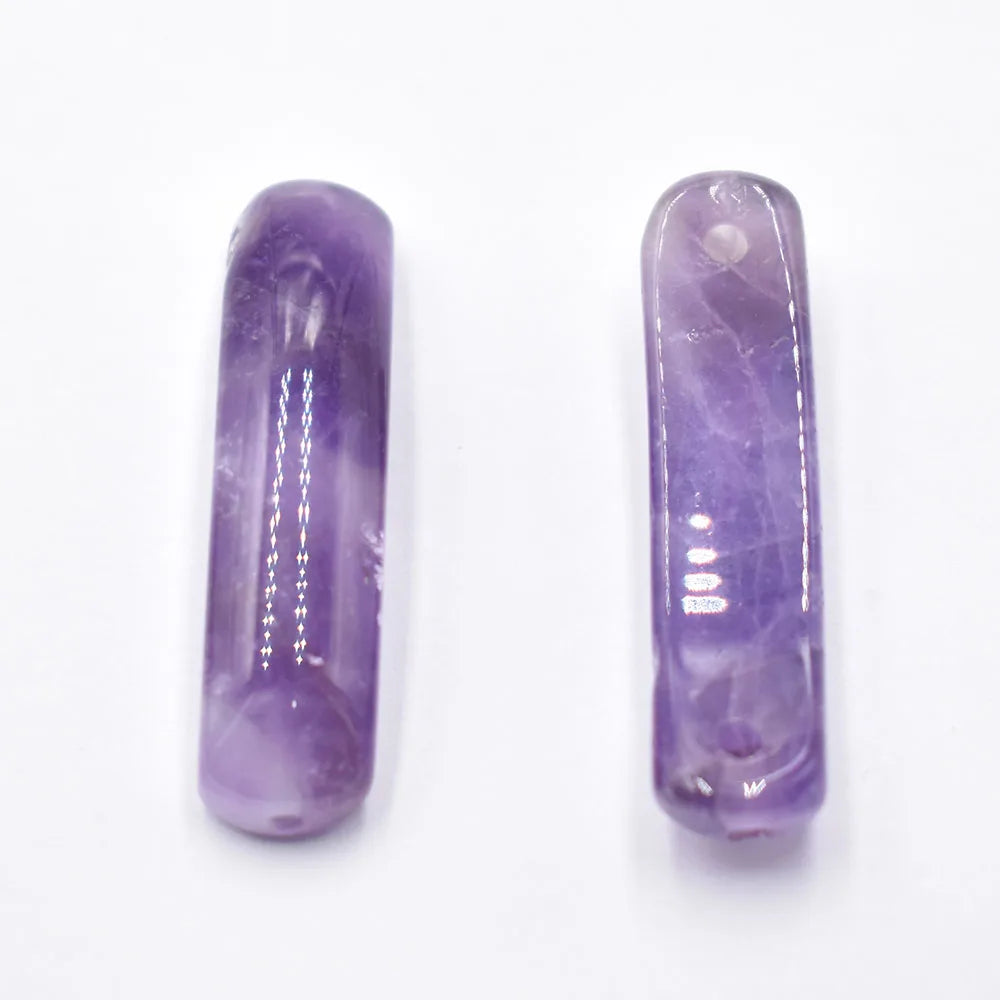 Wholesale10pcs/lot Natürlicher Fluorit Stein Kristall Stecker Anhänger Mode Armband Halskette Zubehör für Schmuckherstellung