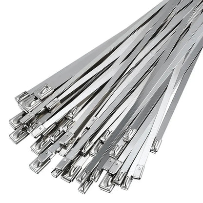 Großhandel Metall Selbstverriegelnde Kabelbinder Wiederverwendbare Hochleistungs-Kabelbinder Multifunktionale Edelstahl-Kabelbinder