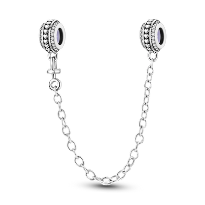 Silberverschluss, 925er-Sterlingsilber, CZ-Pflaster-Clip-Charms, Gänseblümchen-Perlen, Stopper, Sicherheitskette, passend für Original-Armreif, Schmuck-Clip