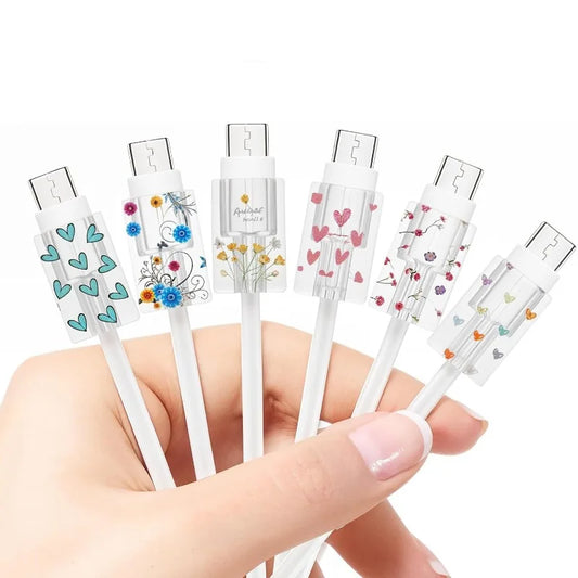 1 stücke Weiche Silikon Ladegerät Kabel Wickler Schnelle Ladekabel Schutzhülle für Apple IPhone Datenkabel rosa liebe Fall Clip
