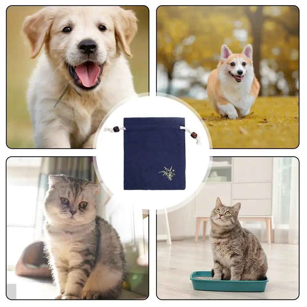 Haustier-Einäscherungstasche, Kordelzug-Design, Katzen-Haustier-Asche, Beutel, menschliche Asche, Gedenk-Hundebeutel für große Katzen, geliebte Person, Welpen