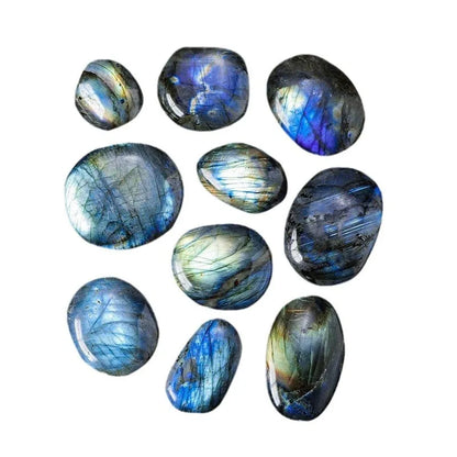 Labradorit-Spielzeug, blauer Mondstein, Kristall, rauer Stein, Mineralprobe, Naturstein, Heimdekoration, Ornament
