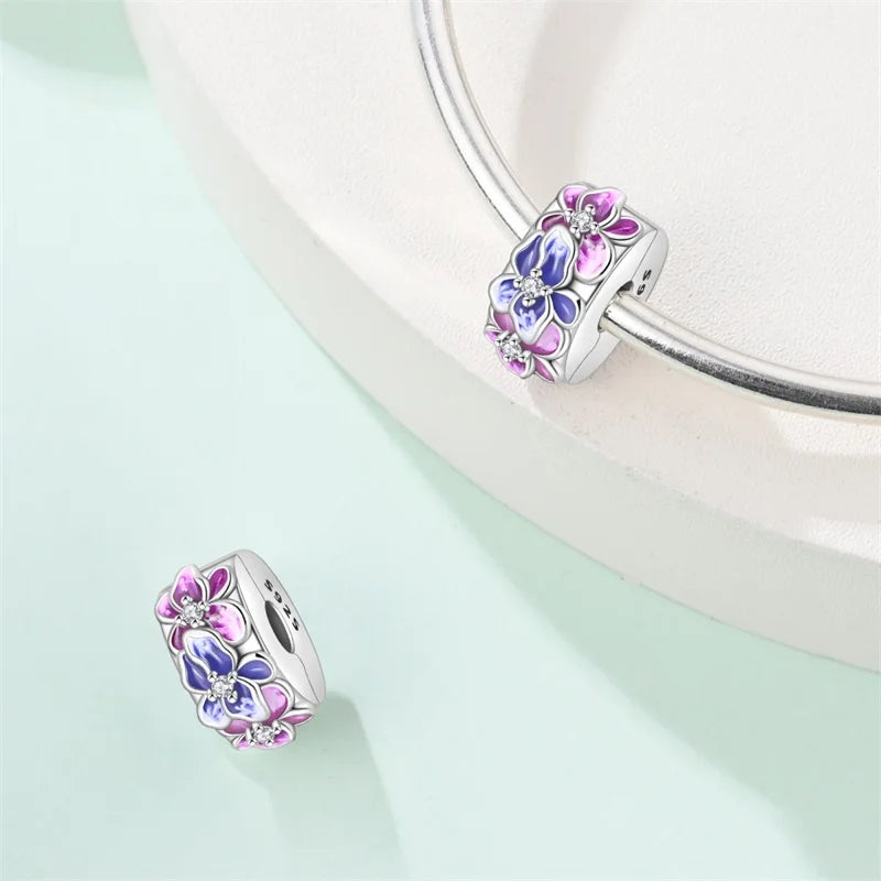 Charms aus 925er Silber, Schmetterling, Libelle, Blumen, Sterne, Mond, Teufelsauge, Abstandsperlen, passend für Qikaola 925 Original-Armbänder, DIY-Schmuck