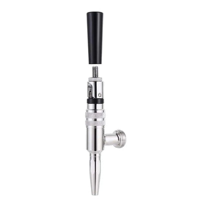 Nitro-Wasserhahn, Stout-Wasserhahn, komplett aus Edelstahl, Stickstoff, Zugluft, Bierturm, Kaltbrühen, Nitro-Fass, Zugluft-Fass-Wasserhahn, 5/8 Zoll BSP-Gewinde