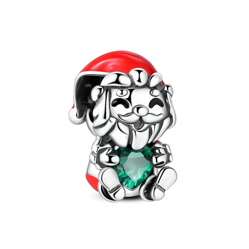Heißer Verkauf 925er Sterlingsilber Schlitten- und Schneemann-Perlen und Kürbiskopf-Anhänger, passend für Armbänder, Weihnachts- und Halloween-Geschenke