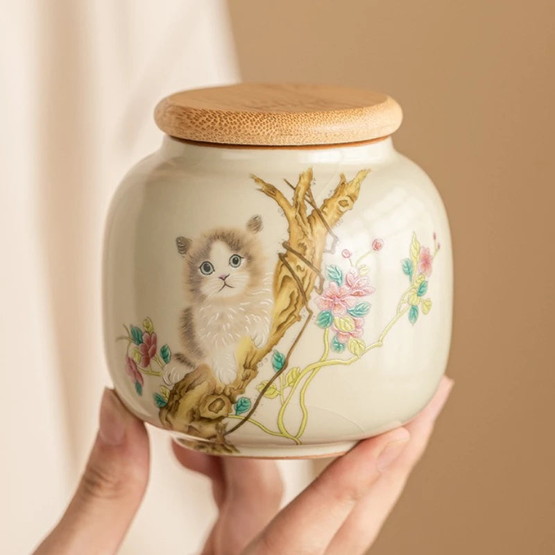 Ceramic pet urn, rabbit and cat urn, dog and cat accessories, "I Remember and Funeral" ash box, pet puppy enchantment boxes, cat accessories
