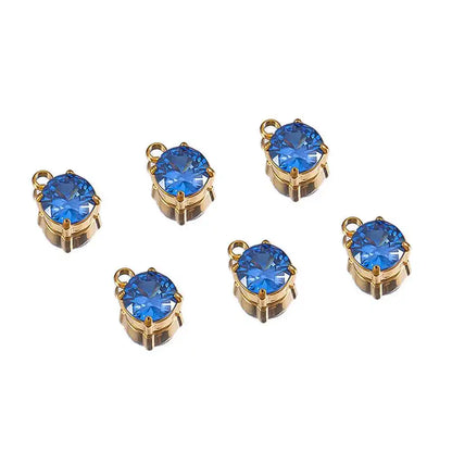 2/5/10 stücke Edelstahl Zirkon Anhänger Herz Blume Charms Für DIY Schmuck Machen Armband Handgemachte Accessoires Großhandel