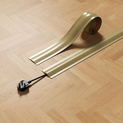 1PC 1m/3meter Kabelabdeckung Boden PVC Kabelabdeckungen für Drähte auf dem Boden, weiche Bodenkabelabdeckung Kabelversteckung
