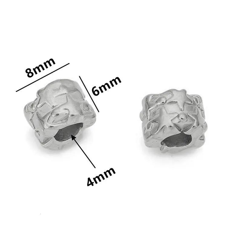 5 teile/los Edelstahl Gold Farbe Lose Rohr Große Loch Spacer Perlen für DIY Armbänder Halskette Schmuck Machen Liefert Finden