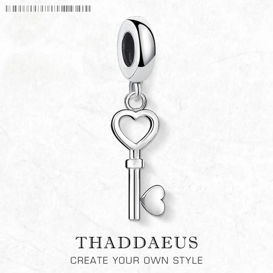 Modischer heißer Herz-Schlüsselanhänger, baumelnder Charme für Frauen, neues 925er-Sterlingsilber, romantisches Geschenk mit Liebe