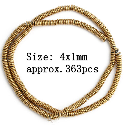 AAA+ Retention Farbe Natürliche vergoldete Hämatit Perle Herz Runde Stern Spacer Lose Perlen für Schmuck Machen DIY Charm Armband