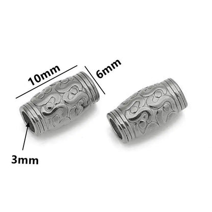 5 teile/los Edelstahl Gold Farbe Lose Rohr Große Loch Spacer Perlen für DIY Armbänder Halskette Schmuck Machen Liefert Finden
