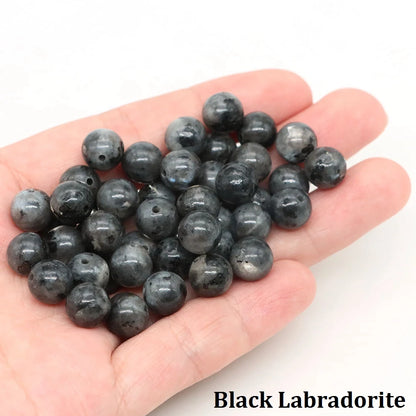Naturstein, vulkanische Lave, runde Perlen, 4, 6, 8, 10 mm, lose Edelsteinperlen für Schmuckherstellung, DIY-Charms, Armband, Halskette, Ohrringe