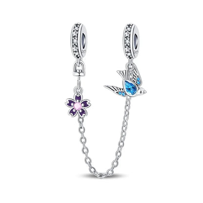 Niedlicher Raupenperlen aus 925er-Sterlingsilber, Schnecke und Bienen, vierblättriges Kleeblatt, baumelnder Charm, passend für Armbänder, bunte Anhänger-Geschenke