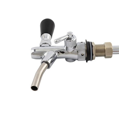 Einstellbare Bier Tap Wasserhahn Mit Chrom Überzug, Bier Hause brauen Tap Mit Ball Lock Trennen Flüssigkeit Stecker