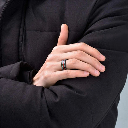 Mode Wikinger Baum des Lebens Edelstahl Abalone Muschel ringe für Männer Odin Norse Wikinger Runen ringe Retro Amulett Schmuck Geschenk