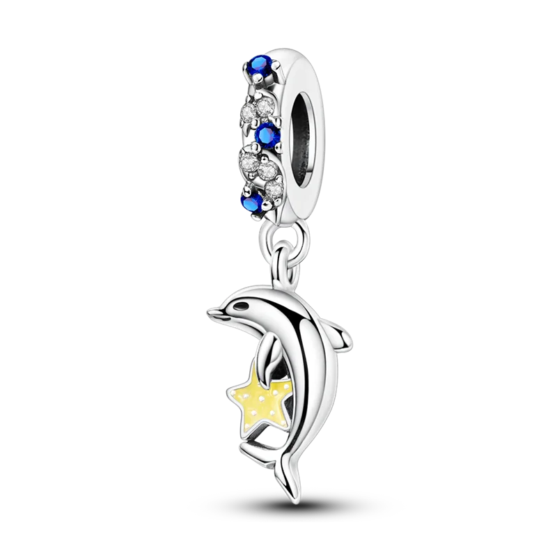 Neue Original 925 Sterling Silber Tier Serie Charms Nette Capybara Elefant Katze Anhänger Perlen Fit Armband DIY Schmuck Kennzeichnung