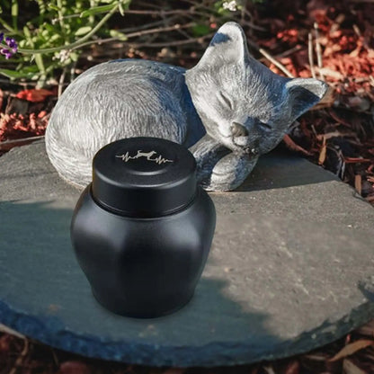 Cremation Urn Stainless Steel Storage Container Cat Ashes Holder Keepsake Urn for Puppies Bunny Rabbits Dogs Cats Kittens