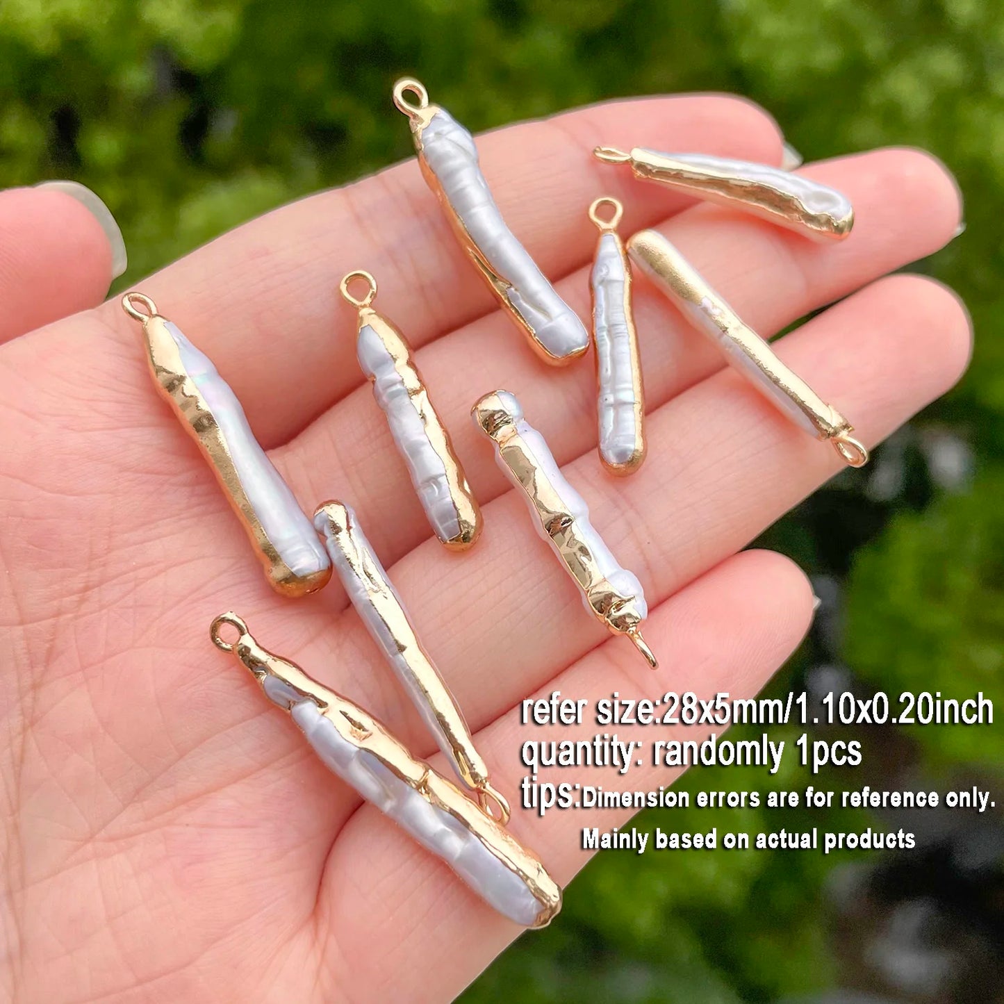 1 stücke Natürliche Süßwasser Perle Anhänger Exquisite Unregelmäßige Barock Geformt Für Schmuck Machen DIY Halskette Armband Zubehör