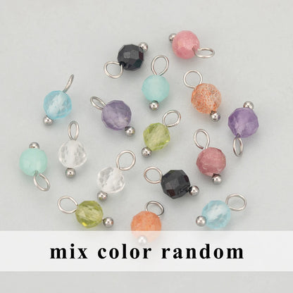 GUFEATHER, 20 Stück/Los, MH25, Schmuckzubehör, Edelstahl, Naturstein, Charms, handgefertigt, DIY-Anhänger, Schmuckherstellung