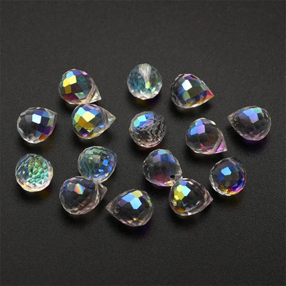 Österreich AB Farbe Kristall Erdbeere Perlen 10*8mm Glänzende Facettierte Glas Perlen für Schmuck Machen DIY Hochzeit Kleid zubehör