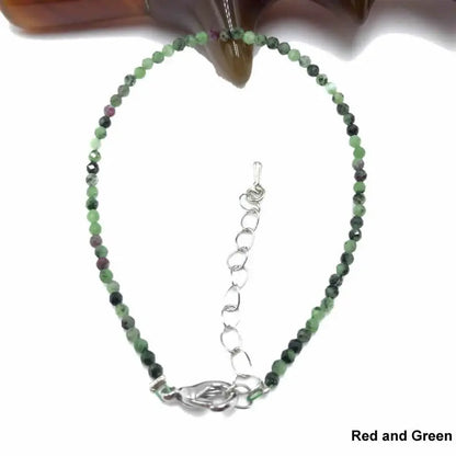 High Quality Natural Stone 2-3mm Handmade Micro Faced Beads Women's Agate Crystal Zircon Bracelet Jewelry Gift