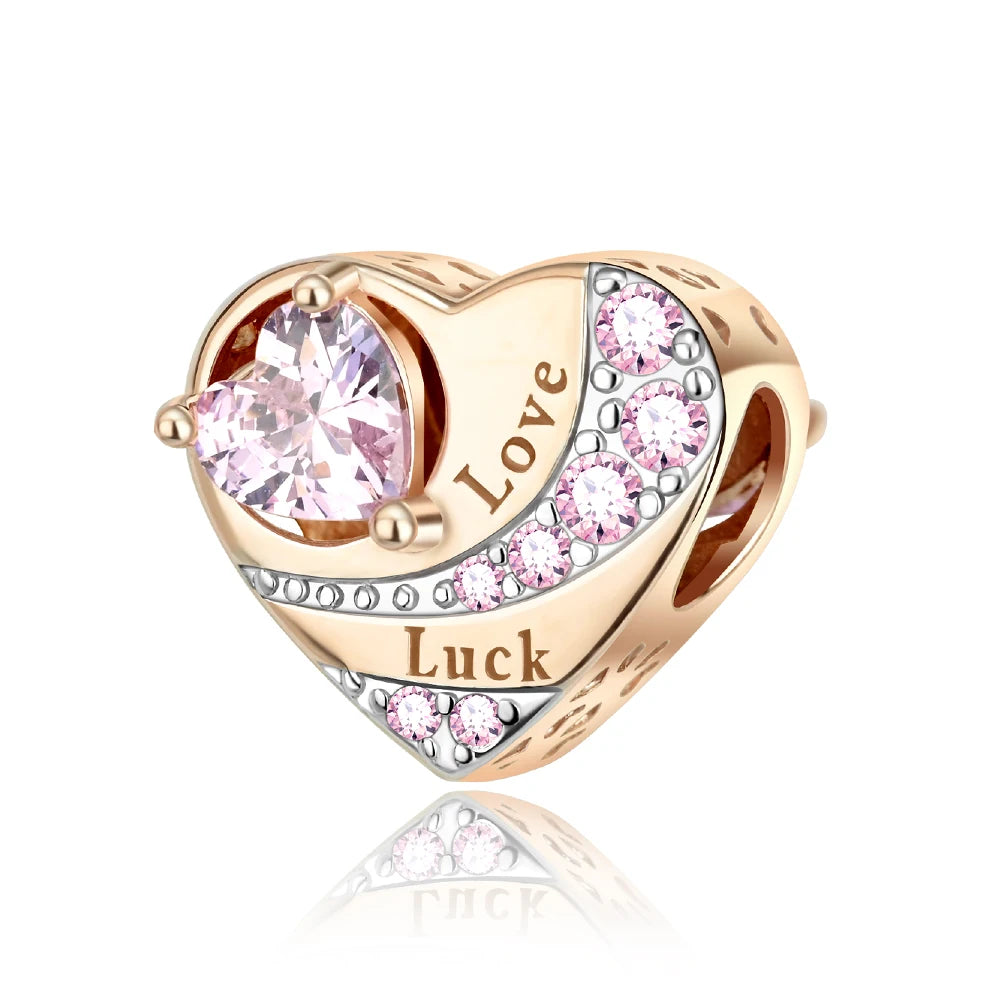 Roségold-Serie, 925er-Sterlingsilber, Zwölf Sternbilder, Halbmondkrone, High-Heel-Charm, passend für DIY-Armbänder, Halsketten, Geschenke