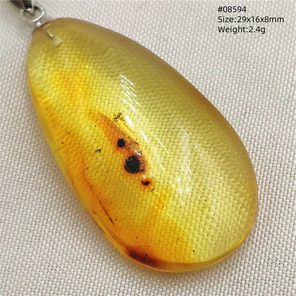 Natürlicher Bernstein-Anhänger Blumenförmiger Gelber Baltischer Bernstein Damen Herren Schmuck Reiki-Stein Burma AAAAAAA