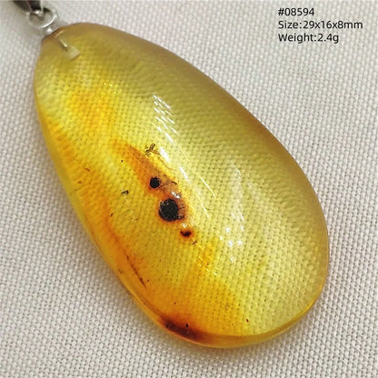 Natürlicher Bernstein-Anhänger Blumenförmiger Gelber Baltischer Bernstein Damen Herren Schmuck Reiki-Stein Burma AAAAAAA
