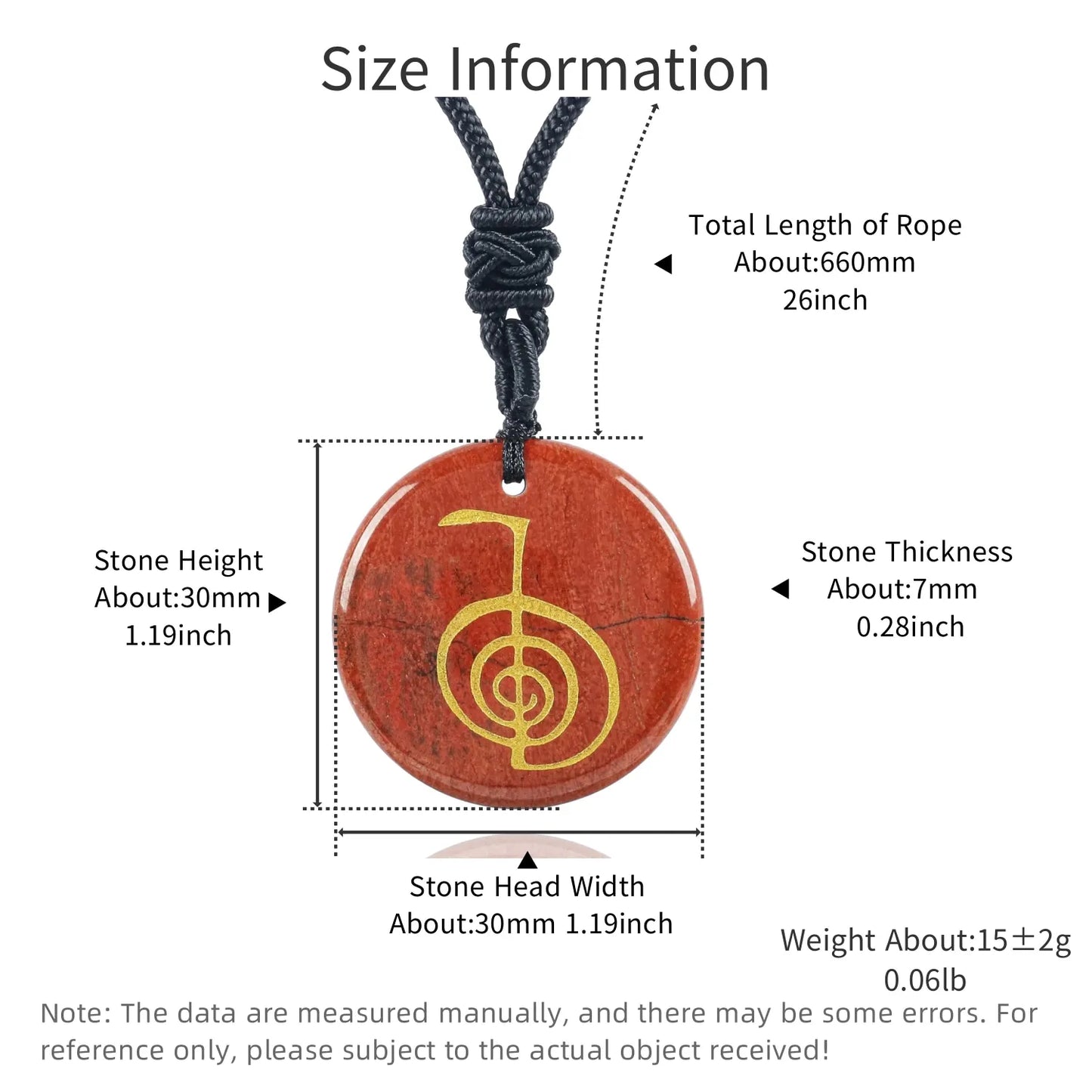 Heißer natürlicher Kristall quarz cho ku rei Reiki Energie symbol Anhänger alte spirituelle Heilung Halsketten Anhänger Frauen Mann Schmuck