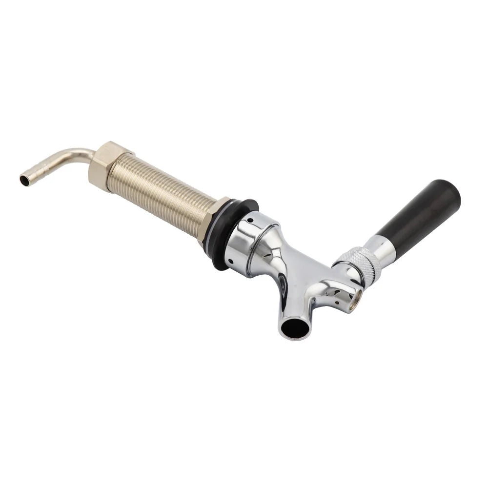 Chrom Poliert UNS Typ Fassbier Wasserhahn mit 92,5mm Lange Schaft Combo Kit Kegerator Tap Hause brauen Bar Wein werkzeuge