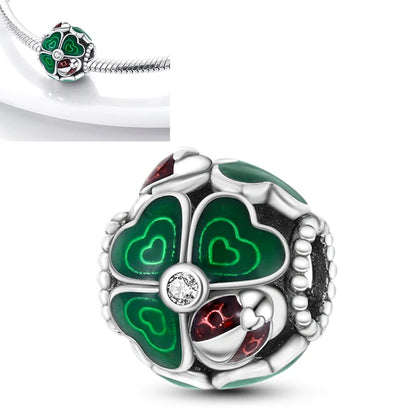 Katze Schmetterling Gänseblümchen CZ Pave Clip Charms Positionierung Schnalle 925 Sterling Silber Silikon Spacer Perlen passen Original Racelet DIY