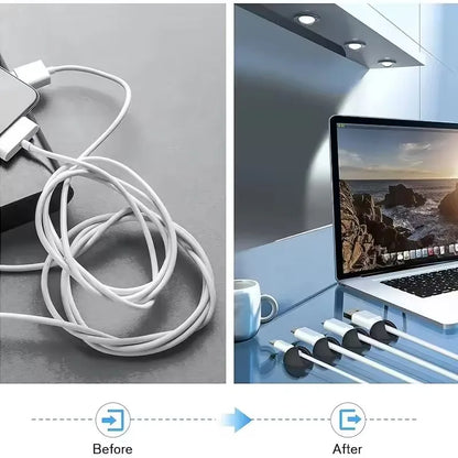 5/10/20/50Pcs Kabel Wickler Organizer USB Ladekabel Clips Schreibtisch Ordentlich Organizer Draht Kabel halter Protektoren In Home Office Auto