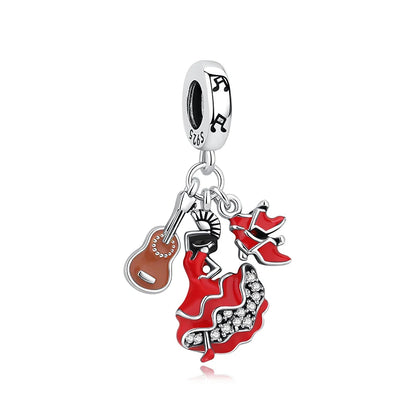 Original 100% 925 Sterling Silber Charm Bead Reise Taxi Motorrad Riesenrad Charms Fit Pandora Armbänder Frauen Diy Schmuck